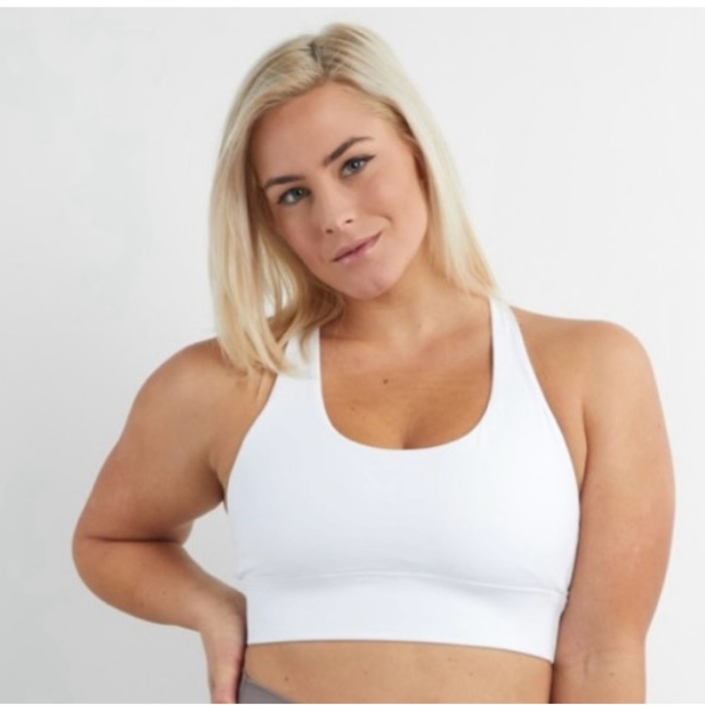 SAVVI NEW Sun Bra Bright White Sz Small